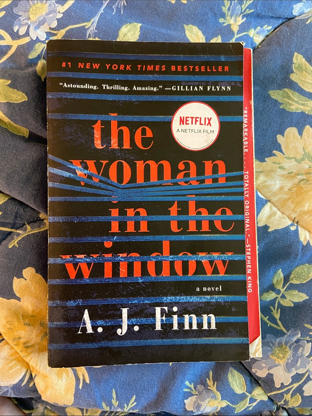 The Woman in the Window by A. J. Finn - Black & Red Paperback